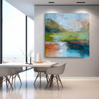 Wall Art Abstract Landscape Impressionist Impasto