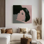 Minimalist Abstract Portrait Serene Modern