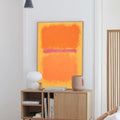 Mark Rothko Style Color Field Painting Orange Pink