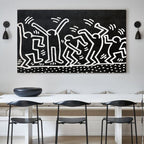 Keith Haring Dancing Figures Pop Art Painting
