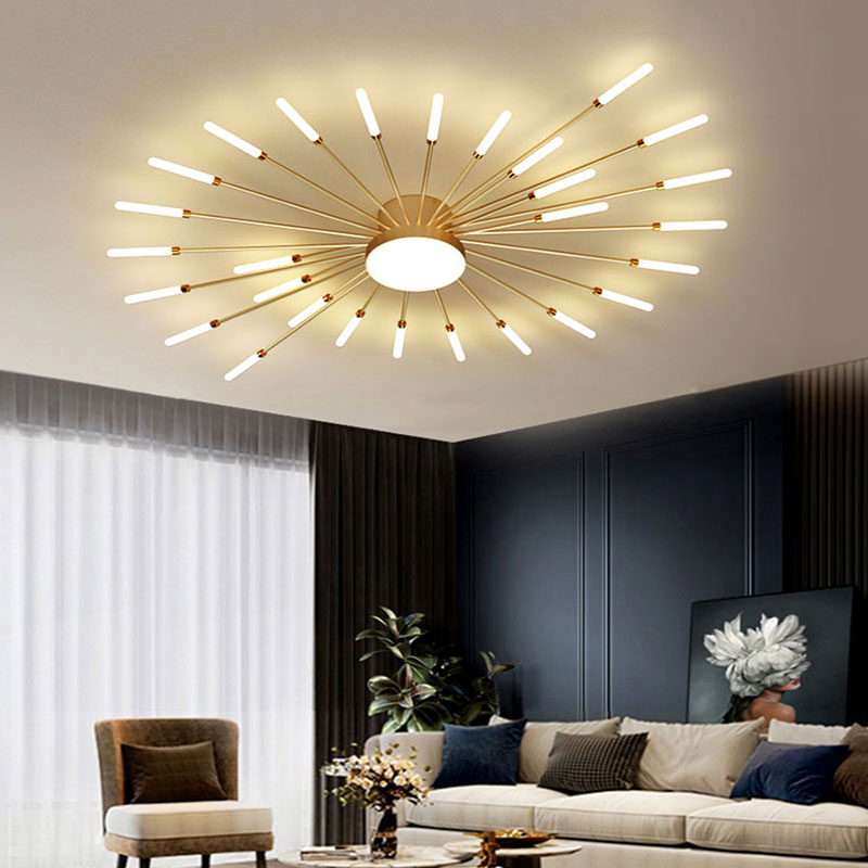 Wesley Ceiling Light Feu D'Artifice Linéaire Modern - 19
