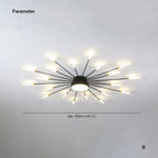 Wesley Ceiling Light Feu D'Artifice Linéaire Modern - 4