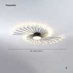 Wesley Ceiling Light Feu D'Artifice Linéaire Modern - 7