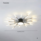Wesley Ceiling Light Feu D'Artifice Linéaire Modern - 8