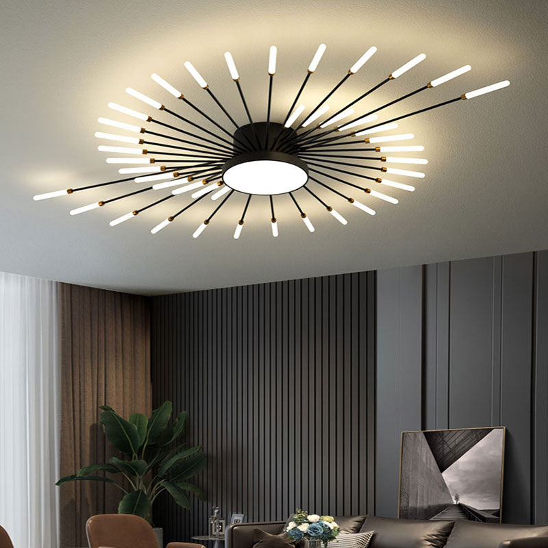 Wesley Ceiling Light Feu D'Artifice Linéaire Modern - 9