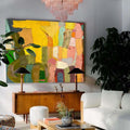 Wall Art Abstract Energetic Playful Colorful
