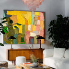 Wall Art Abstract Energetic Playful Colorful