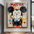 Pop Art Mickey Mouse Matter Painting Bold Wall Art