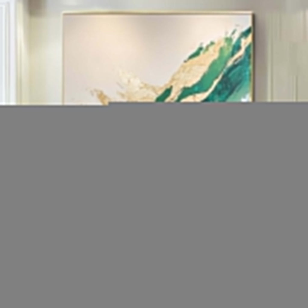 Green Gold Painting Luxurious Wall Art Elegant
