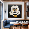 Pop Art Money Eyes Mickey Mouse Painting Wall Art