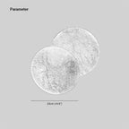 Arisha Modern Minimalist Round Moon Eclipse Wall Lamp