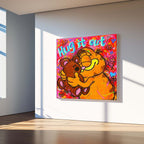 Garfield Hug It Out Pop Graffiti Style Wall Art