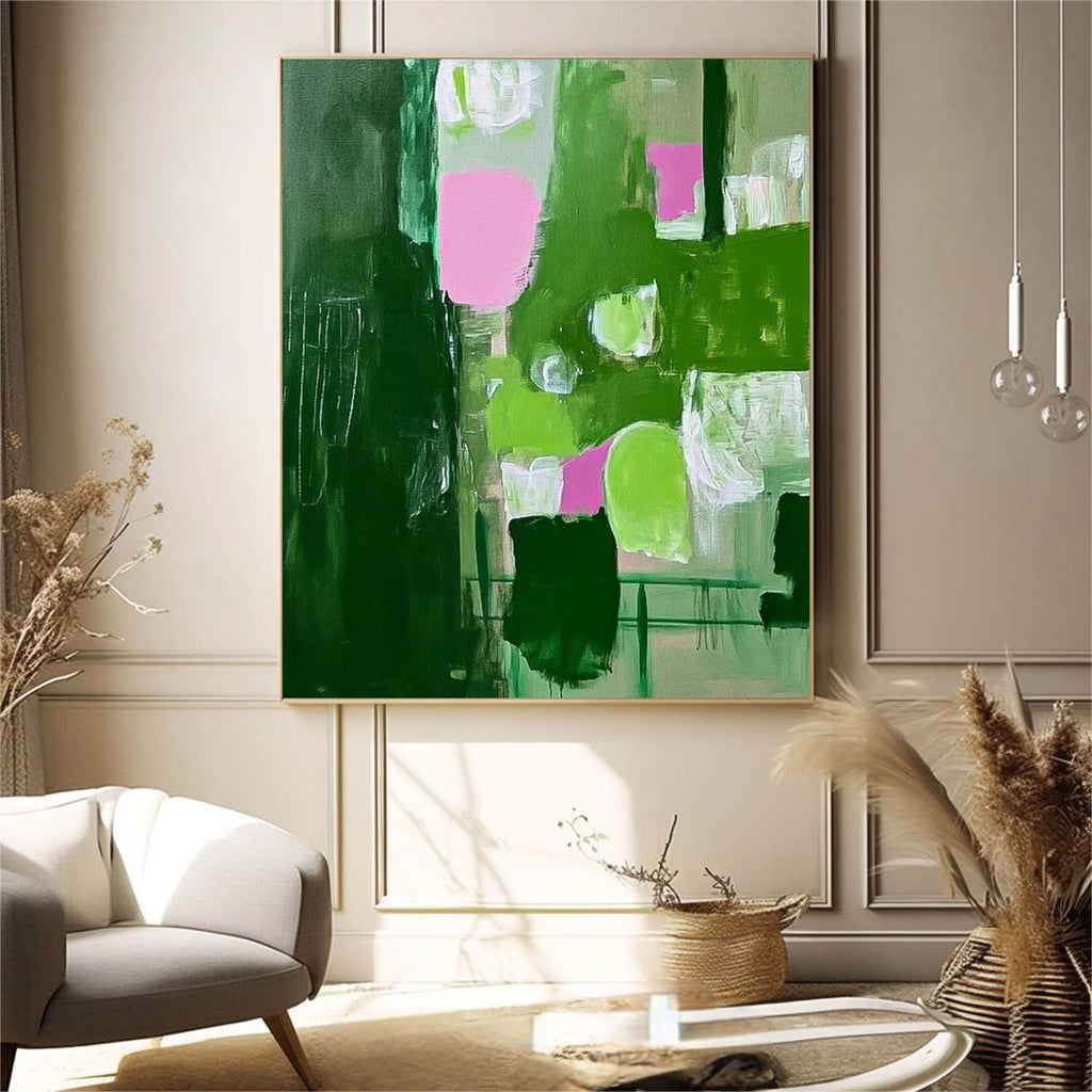 Wall Art Abstract Maximalist Patchwork Decor