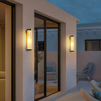 Yoru Wall Light Semi Cylindrical. Metal/Glass. Extrérieur - 3