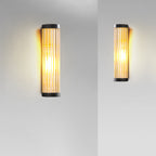 Yoru Wall Light Semi Cylindrical. Metal/Glass. Extrérieur - 30 Cm
